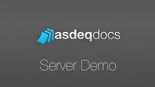 AsdeqDocs - Server Demo