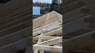 Двухскатная Кровля #строимдом #кровля