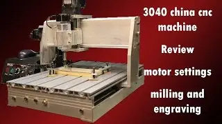 3040 China CNC | Review | motor settings | milling and engraving