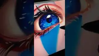REEL TUTORIAL COMO COLOREAR OJOS #art #tutorial #dibujo #arte  #digitalart
