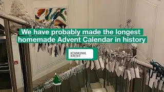 We have probably made the longest homemade Advent Calendar in history