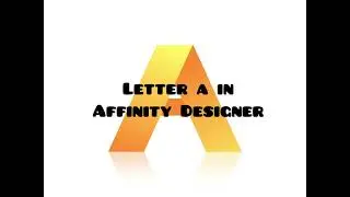 A Letter Design in Affinity Designer on iPad!