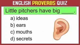 English Proverbs Test. 20 English proverbs Questions. English Vocabulary Quiz 