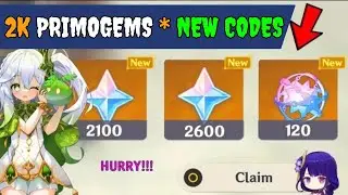 2k PRIMOGEMS !! GENSHIN IMPACT REDEEM CODES 2024 - GENSHIN IMPACT CODES 2024 - GENSHIN CODES