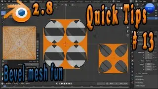 Blender 2.8: Bevel Mesh modifier tool fun beginner tutorial 2020 | Quick Tips & tricks # 13