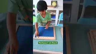 Montessori 100 board #montessorimath #montessori100board #montessoriathome #montessorhomeschooling