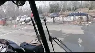 Обучение на категорию "D" из кабины на нашей площадке