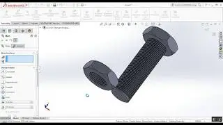 nut bolt assembly solidworks