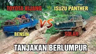 toyota kijang super vs isuzu panther, mana yang lebih unggul di tanjakan berlumpur