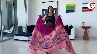 StepFlix | Bellydance with double veil | Intro: How to hold the veils?
