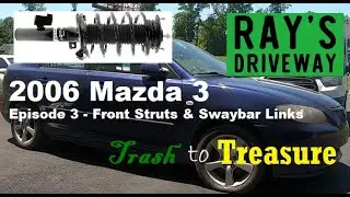 Mazda 3 Front Struts and Swaybar Links Removal and Install