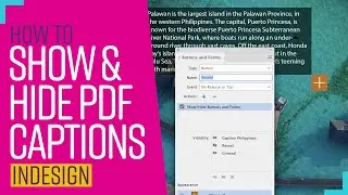 Create interactive show/hide captions in indesign