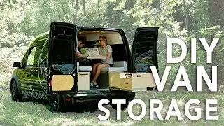 DIY Van Slide Out Storage #VANLIFE