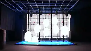 In this project, we used an LED P3.91 indoor transparent screen💪