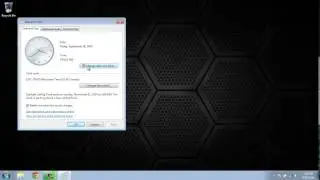 Change date and time in windows 7