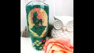 Tumbler Double Glitter Peek-a-boo Mermaid How To