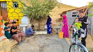 Building a Large Stone Pot for a Little Tree | Soghra's visit to the farm