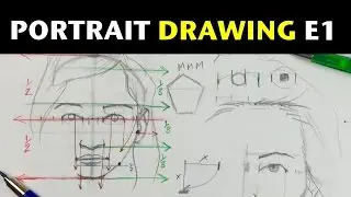 Beginner Portrait Drawing E1 | Proportions of the head