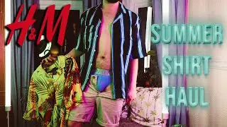 H&M Mens Shirts for Summer Haul TRY ON REVIEW 🥵