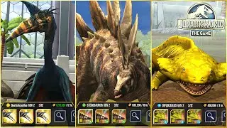QUETZALCOATLUS GEN 2, STEGOSAURUS GEN 2, DIPLOCAULUS GEN 2 X3 MAX LEVEL 40. BATTLE & ALL ANIMATION
