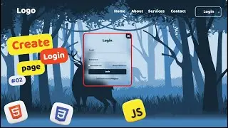 Create login page using Html, CSS and JavaScript | Part#02