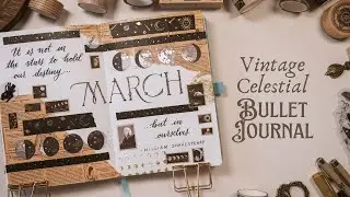 March Celestial Theme Bullet Journal Setup 📖