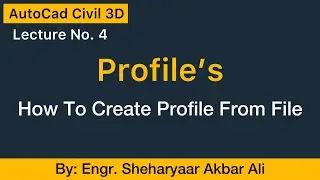 How To Create Profile From File Lecture No.4