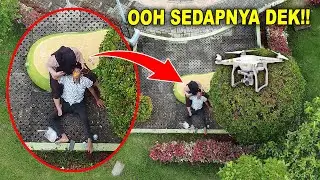 Terekam Kamera Drone! Bocil Lagi Plus Plus di Taman Bersama Ayang BEB