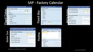 SAP - SCAL - Public Holiday Configuration