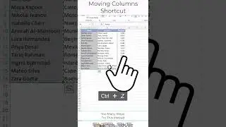 Excel Time Saver : Move Columns By Dragging 