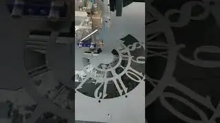 1kw fiber lazer kesim makinesi yerli üretim. 1.5mm dekoratif saat kesimi  hava ile kesim.055 5592829