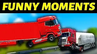 Funny Moments - Official Multiplayer: Convoy | ETS2/ATS Official MP Random Moments & Crashes #2