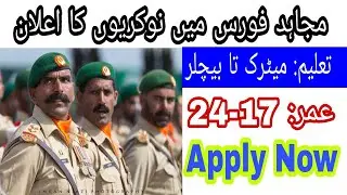 Pak Army Mujahid Force Jobs 2021 | Governments Of Pakistan