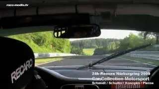 24h-Rennen Nürburgring Nordschleife 2009 / Car Collection Motorsport Porsche 997 GT3 Cup Onboard