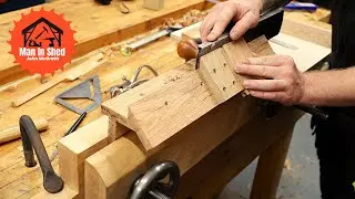 Donkey Ear Mitre Shooting Board, Hand Made for Hand Tool Woodworking!! Inside and outside Mitre Jig!