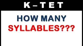 Syllables in English Phonetics