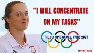 IGA’S pre-Olympics interview🎤, Paris🇫🇷24.07.2024 #iga #igaswiatek #swiatek #paris2024 #olympics