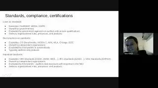 ODH-025: Industrial Standards and documentation