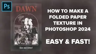 How to Make a Folded Paper Texture in Photoshop 2024