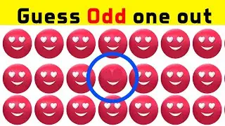 Can you find the odd #love emoji eye Odd one out? #findtheoddemojiout #challenge by @Insightbuzz