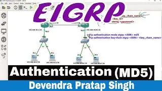 EIGRP MD5 Authentication lab in GNS3  || EIGRP Authentication || CCNA 200-301 || Network Creator