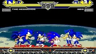 Sonic's Party Part 2 4v4 Patch MUGEN 1.0 Battle!!!