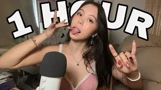 ASMR 1 Hour of Spit Painting (Personal Attention and Wet Mouth Sounds) (Looped)