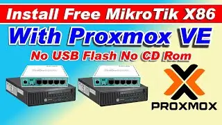 How To Install Free MikroTik X86 With Proxmox VE On Physical Mini Computer HP 800 G1 USDT