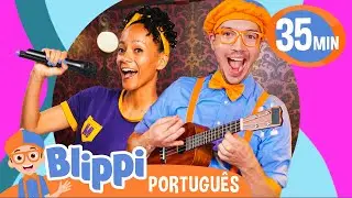 Blippi e Meekah Aprendem Instrumentos Musicais! | Melhores Episódios do Blippi! | Vídeos Educativos
