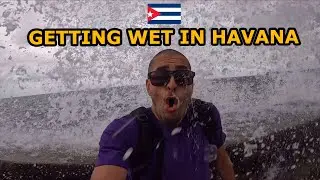 Getting WET in HAVANA 🇨🇺 | Malecon walking tour