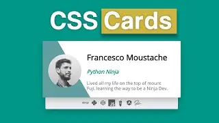 Portfolio CSS Cards With Animation Using Html and CSS Only.