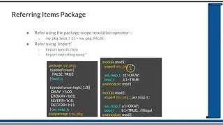 Course : Systemverilog Verification 2 : L7.1 : Package in Systemverilog