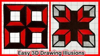 Mind Bending 3D Drawings: Step By Step Tutorials For Stunning Illusions On Grid Paper ✍🏻✏️