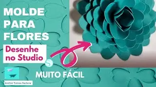 [MUITO FÁCIL] Como Fazer MOLDE de FLORES DE PAPEL para Cortar na Máquina